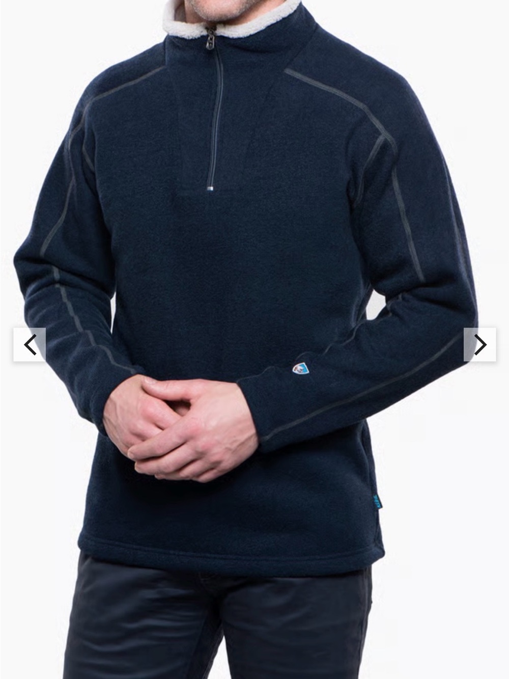 Kuhl EUROPA™ quarter ZIP men’s fleece top dark blue sz M